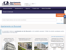 Tablet Screenshot of apartamente-case-bucuresti.ro